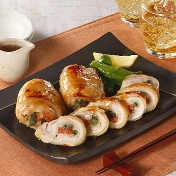 鶏もも肉の彩り
3種野菜巻き85