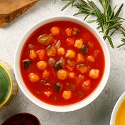 あらごしトマトと6種野菜のミネストローネ