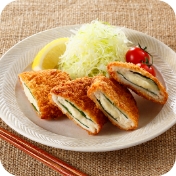 大葉とチーズの
ミルフィーユチキンカツ 