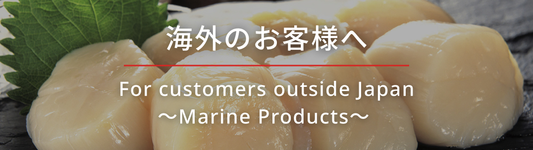 海外のお客様へ For customers outside Japan～Marine Products～