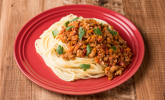 冷凍豆腐のボロネーゼ風