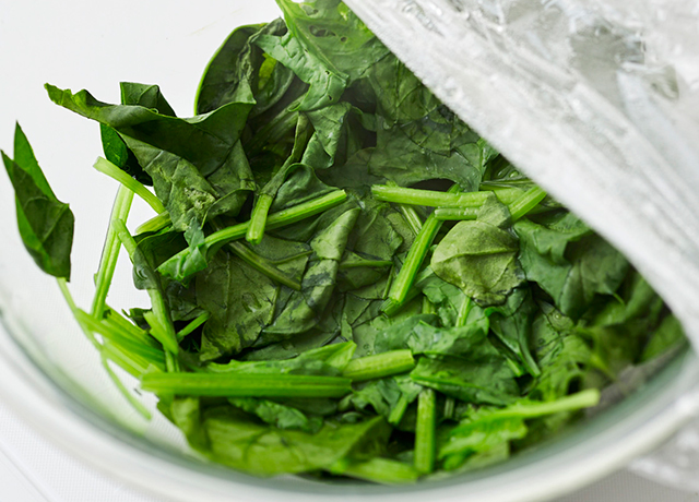 電子レンジで加熱した後の写真