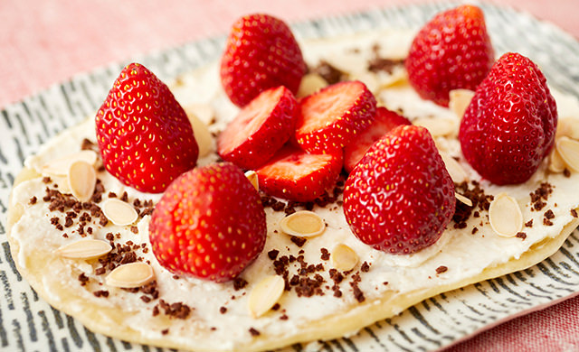 スイーツピザの写真