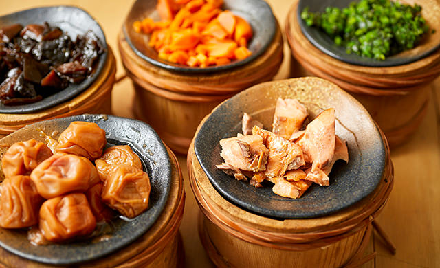 お店で使う具材の写真