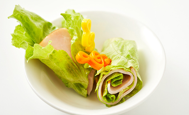 レタス&ハムロールの写真