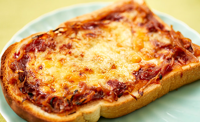 ピザトーストの写真
