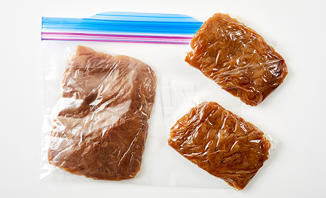 飴色玉ねぎの冷凍前の写真