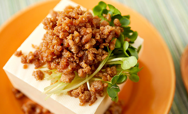 冷奴のそぼろのせの写真