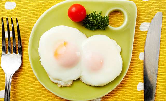 冷凍卵で作った目玉焼き