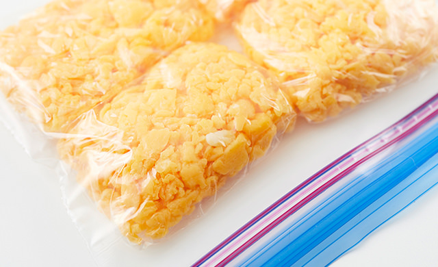 炒り卵の冷凍方法