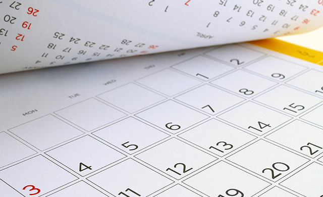 カレンダーのイメージ写真