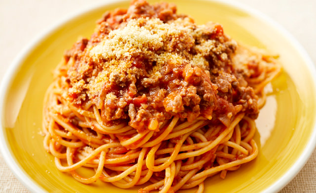 ボロネーゼの出来上がり写真