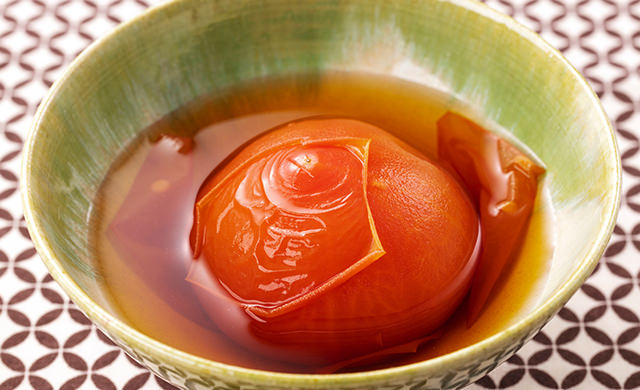 トマトの冷製おでんの写真