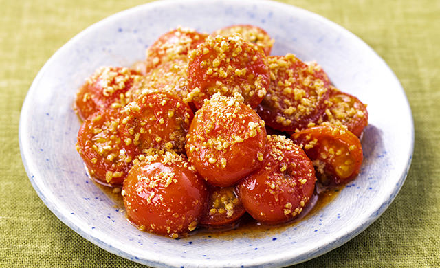 ミニトマトの韓国風炒めの写真