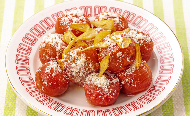 ミニトマトのガーリックチーズの写真