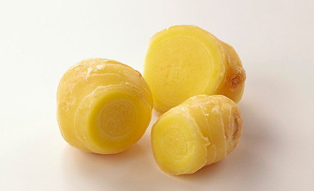 1片分に切った生姜の写真