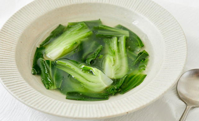 基本のチンゲン菜スープの写真