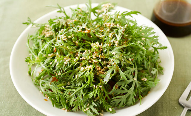 春菊の中華風サラダ写真