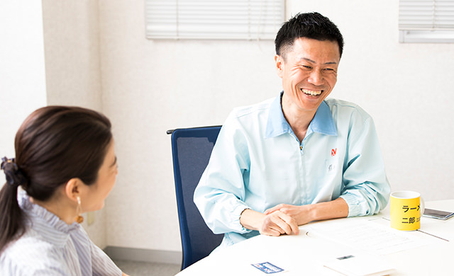 インタビュー風景の写真