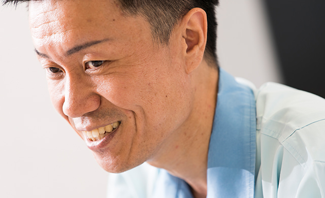 インタビュー風景の写真