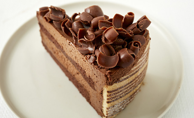 解凍したガトーショコラの写真