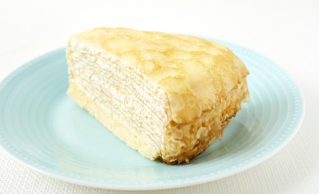 解凍したミルクレープの写真