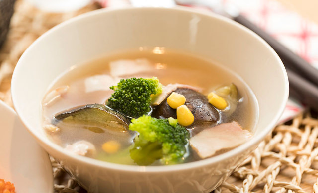 完成したスープの写真