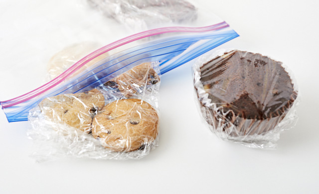 手作りお菓子の冷凍保存の写真