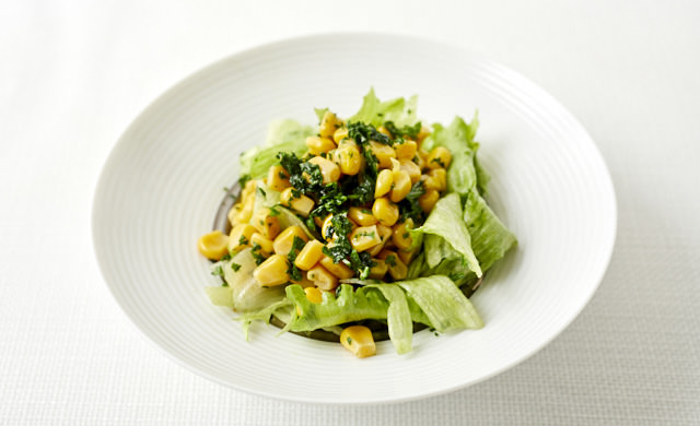 パセリコーンのサラダの写真