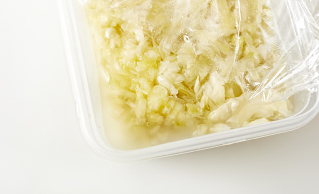 発酵したザワークラウトの写真