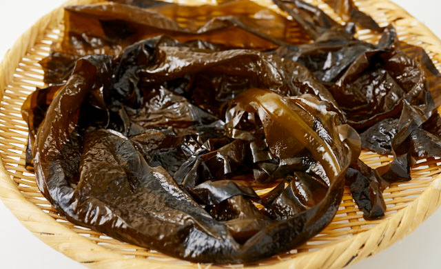 とれたての生わかめの写真