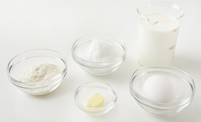カスタードクリームの材料の写真