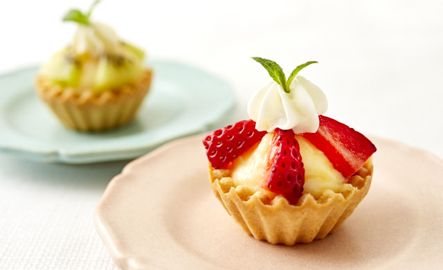 フルーツカスタードタルトの写真