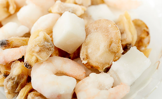 冷凍シーフードミックスの写真