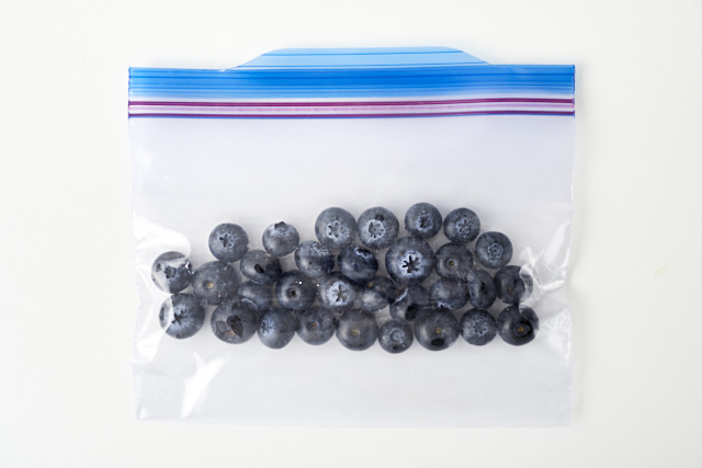 冷凍用保存袋に入れた写真