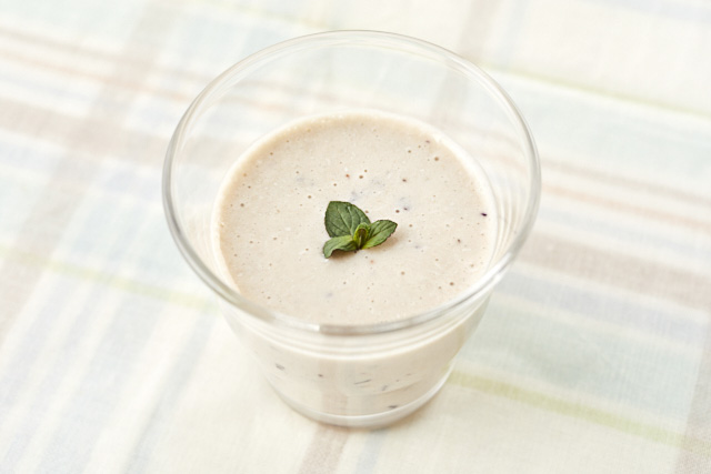 ブルーベリーのスムージーの写真