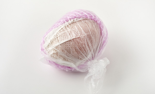 ポリ袋に入れた写真