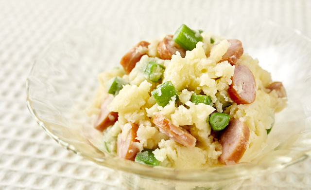 ポテトサラダと完成写真