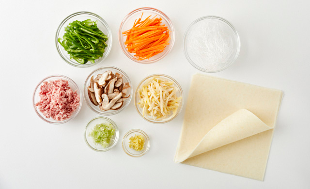 春巻の材料の写真