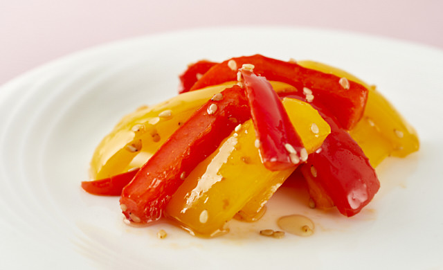 パプリカの中華風ナムルの写真