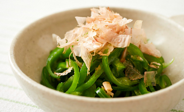 ピーマンのおかかナムルの写真