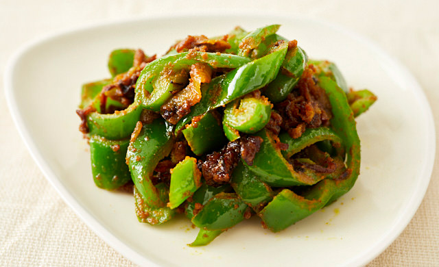 ピーマンのカレー風味の写真