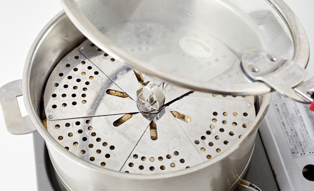 落としぶたをした写真