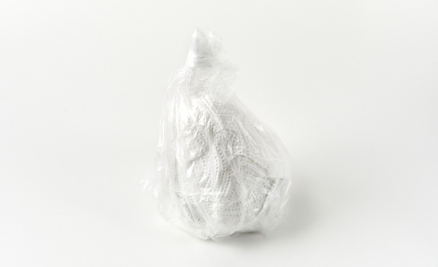 ポリ袋に入れた写真