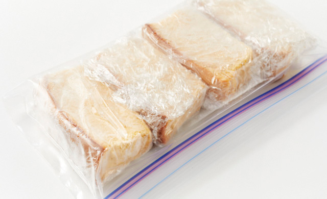 冷凍した台湾カステラの写真