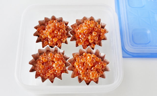 冷凍したいくらの写真