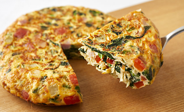 切り干し大根とほうれん草のスペインオムレツの完成写真