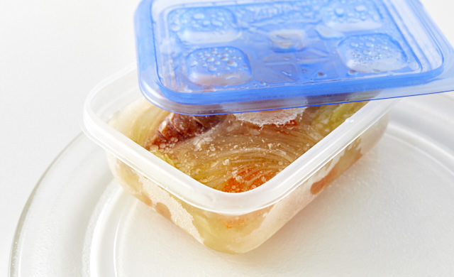 スープを解凍している写真