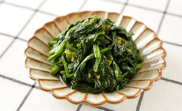 ほうれん草のピリ辛おひたしの写真