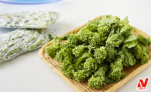 菜の花の冷凍】食感と香りをキープする保存テク。生のまま冷凍もOK! | ほほえみごはん-冷凍で食を豊かに-|ニチレイフーズ 菜の花の冷凍】食感と香りをキープする保存テク。生のまま冷凍もOK! | ほほえみごはん-冷凍で食を豊かに-|ニチレイフーズ